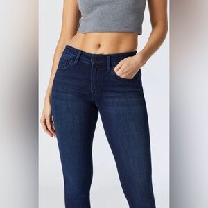 Mavi Jeans Alexa Mid Rise Skinny Denim Jeans Dark Blue Juniors sz 30/28
